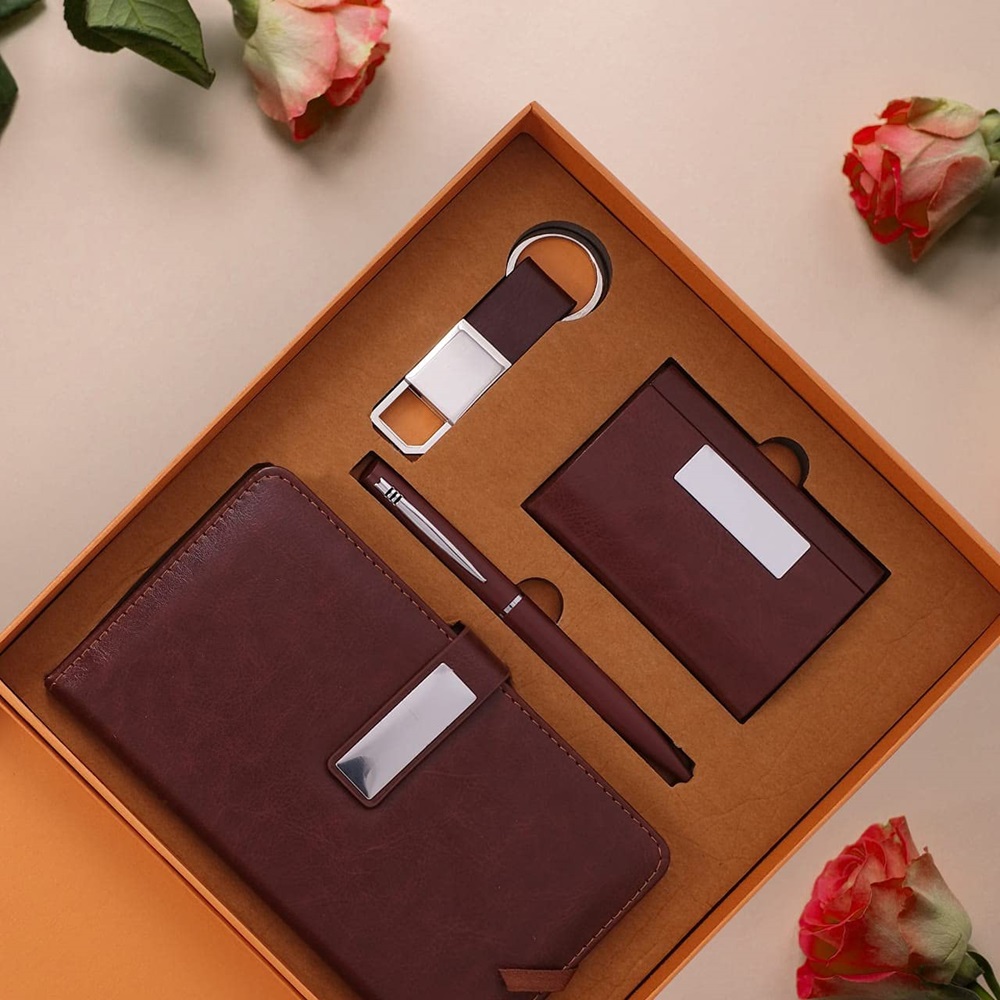 Diary, Pen, Key Chain & Card Holder