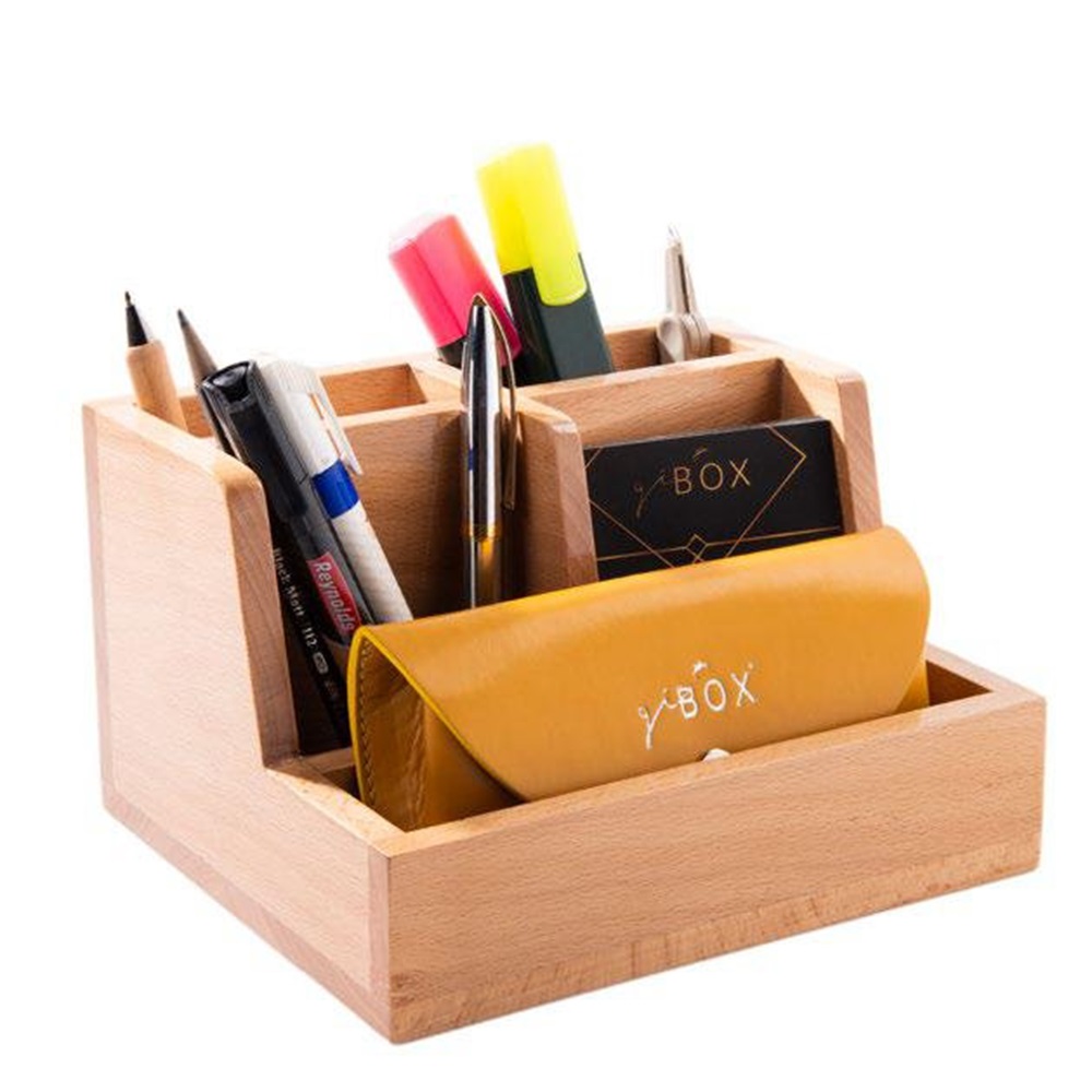 Wood Desktop Organizer 